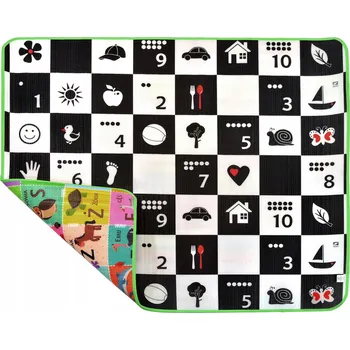 Hrací deka Pěnová podložka Humbi Šachovnice a Abeceda