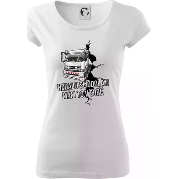 Dámské tričko Nedalo se odolat, mám to v sobě kamion - Dámské triko Pure - XS ( Bílá )