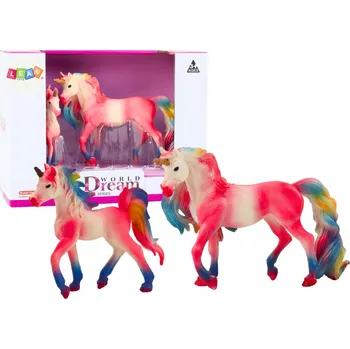 Figurka Sběratelské figurky Jednorožec s malým růžovým jednorožcem 2 ks