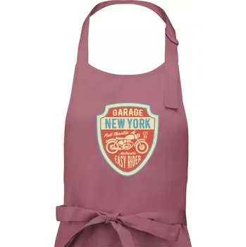 Kuchyňská zástěra Garage New York - Dámská zástěra na vaření - Univerzální velikost ( Starorůžová )