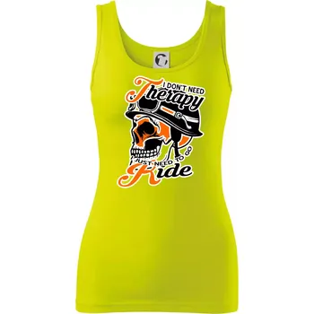 I don't need therapy moto ride - Dámské tílko - S ( Limetková )