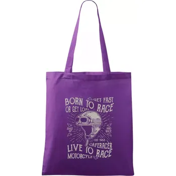 Born To Race 1 - Taška bavlněná - 42 x 38 cm ( Fialová )