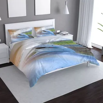 Povlečení Saténové povlečení Rychlovlak projíždějící nádražím - Sablio - 140x220 / 90x70