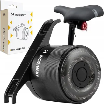 Cyklosvítilna WOZINSKY SVĚTLO NA KOLO POD SEDLO, micro USB