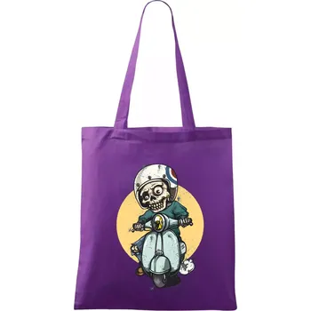 Skútr rebel - Taška bavlněná - 42 x 38 cm ( Fialová )
