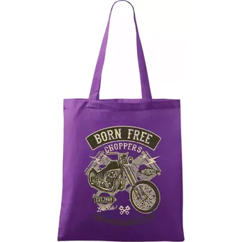 Born Free Choppers - Taška bavlněná - 42 x 38 cm ( Fialová )