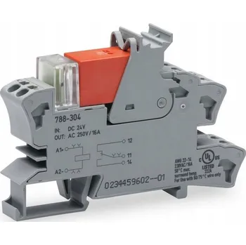 Relé Relé se zásuvkou 24V DC 1P 16A 15mm šedé 788-304 WAGO