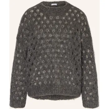 Dámský svetr Brunello Cucinelli Dámský Svetr S Mohérem A Flitry, tmavě...