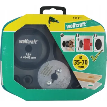 Vrták Sada adaptérů pro zvětšování otvorů pro děrovky, 3 ks 5953000 WOLFCRAFT