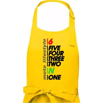 Kuchyňská zástěra Moto lifestyle - Dámská zástěra na vaření - Univerzální velikost ( Žlutá )