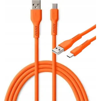 Datový kabel Kabel Colorum USB - USB typ C 1,8 m oranžový