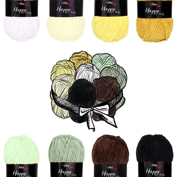 Vlna-hep Sada "dortík" - 8 barev příze Happy baby "13 Slunečnice"