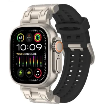 Chytré hodinky Řemínek SUPER design band pro Apple Chytré Hodinky Ultra 2 49 mm, černý