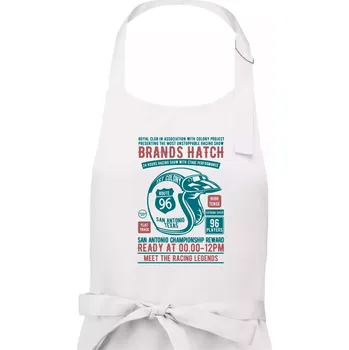 Kuchyňská zástěra Brands Hatch Racing - Dámská zástěra na vaření - Univerzální velikost ( Bílá )
