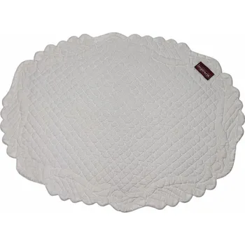 Prostěradlo Prostírání 35/50 cm OVÁLNÉ bavlněné BÍLÉ INSPIRACE