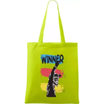 Winner závodník - Taška bavlněná - 42 x 38 cm ( Limetková )