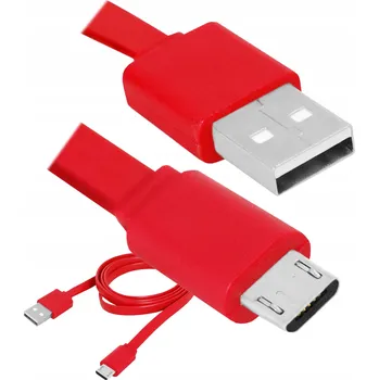 Datový kabel Kabel LTC USB-C - microUSB-B 1 m červený