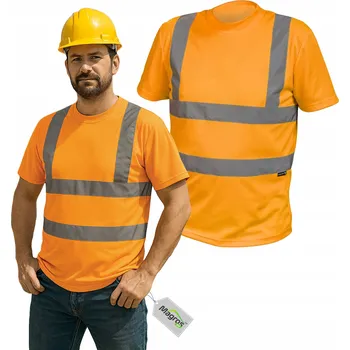 Pánské tričko Pracovní tričko Magros - silniční tričko s reflexními pruhy BOZP XXL