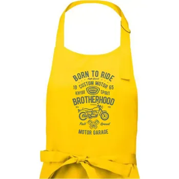 Kuchyňská zástěra Motorcycle Brotherhood - Dámská zástěra na vaření - Univerzální velikost ( Žlutá )