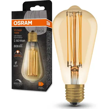 Žárovka OSRAM Vintage 1906 E27 8,8 W 806lm 2200K