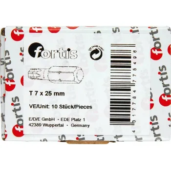 Bit Bity Fortis 1/4'' DIN3126 Torx T7 x 25 mm 10 Ks