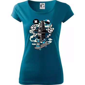 Svíčkař - Dámské triko Pure - XL ( Petrolejová )