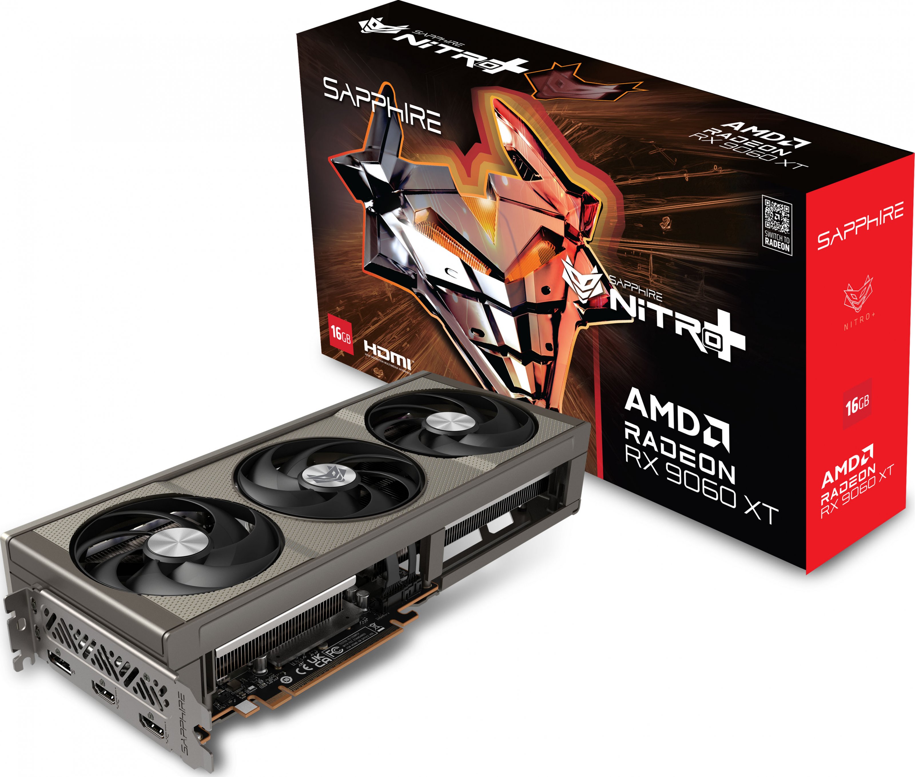Sapphire NITRO Plus AMD Radeon RX 9060 XT Gaming OC 16 GB (11350-01-20G ...