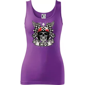 Dámské tričko Motorkář eso - Dámské tílko - XL ( Fialová )