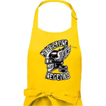 Kuchyňská zástěra Czech Motorcycle legends - Pánská zástěra na vaření - Univerzální velikost ( Žlutá )
