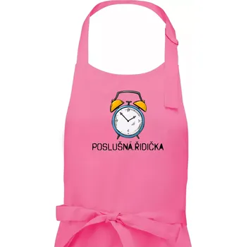 Kuchyňská zástěra Poslušná řidička - Pánská zástěra na vaření - Univerzální velikost ( Růžová )
