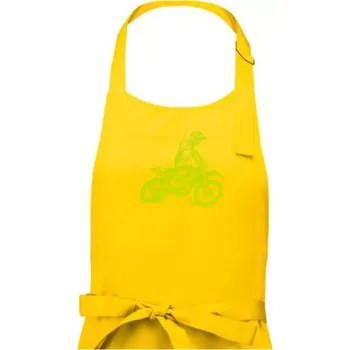 Kuchyňská zástěra Crosska zelená - Pánská zástěra na vaření - Univerzální velikost ( Žlutá )