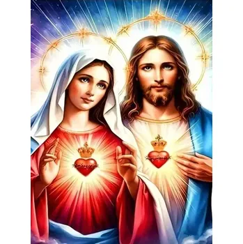 Diamantové malování Diamantové malování - Josef a Marie