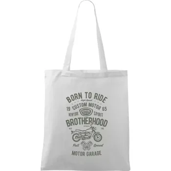 Motorcycle Brotherhood - Taška bavlněná - 42 x 38 cm ( Bílá )
