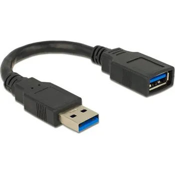 Datový kabel Delock USB 3.0 kabel prodlužující A / A samec / samice délka 0,15m