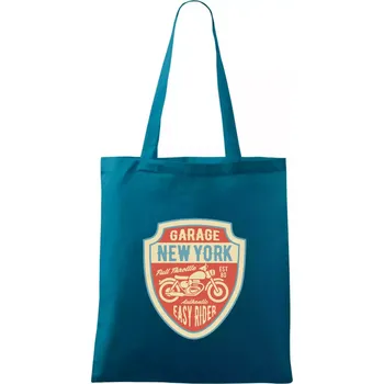 Garage New York - Taška bavlněná - 42 x 38 cm ( Petrolejová )