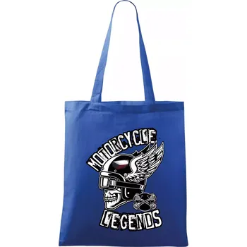 Nákupní taška Czech Motorcycle legends - Taška bavlněná - 42 x 38 cm ( Královská modrá )