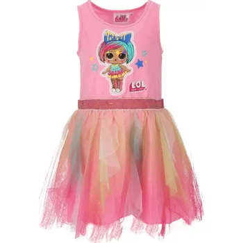 Dívčí šaty Sun City Dívčí šaty L.O.L. tylové barevná sukně světle růžové Barva: Růžová, Velikost: 110
