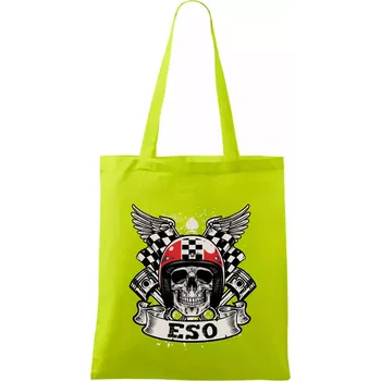 Motorkář eso - Taška bavlněná - 42 x 38 cm ( Limetková )