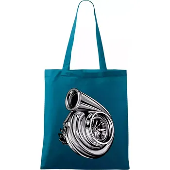 Car turbo - Taška bavlněná - 42 x 38 cm ( Petrolejová )