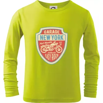 Dětská móda Garage New York - Triko dětské Long Sleeve - 104-110cm / 3-4 roky ( Limetková )