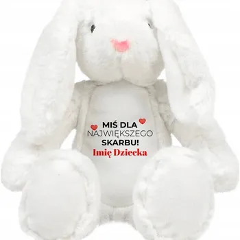 plyšák MEDVÍDEK PLYŠOVÝ MAZLÍČEK PŘÍTULNÍČEK KRÁLÍK MÁM LICENCI na mazlení! ROZTOMILÝ DÁREK K NAROZENINÁM