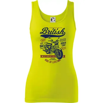 British Motorcycle - Dámské tílko - S ( Limetková )
