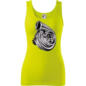Dámské tričko Car turbo - Dámské tílko - XS ( Limetková )