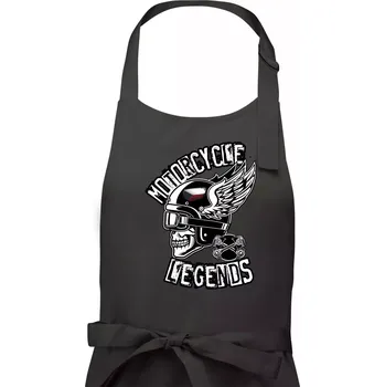 Kuchyňská zástěra Czech Motorcycle legends - Dámská zástěra na vaření - Univerzální velikost ( Tmavá břidlice (šedá se zeleným nádechem) )