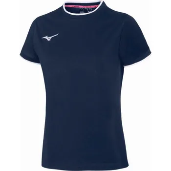 Dámské tričko Mizuno Tee - Navy/White Velikost: XL