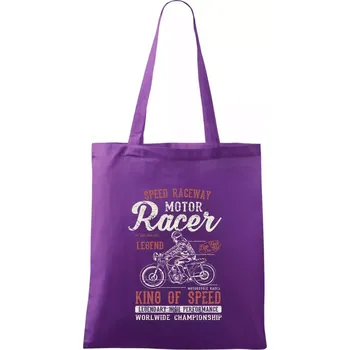 Motor Racer - Taška bavlněná - 42 x 38 cm ( Fialová )