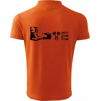 Pánská košile Enduro Love - Polokošile pánská Pique Polo 203 - S ( Oranžová )