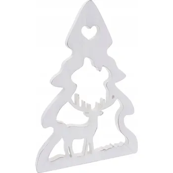 Obraz Vánoční stromek s sobem 40 cm dárek pod stromeček