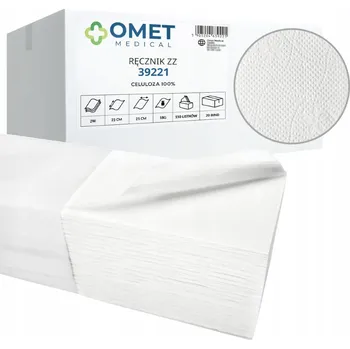 Papírový ručník PAPÍROVÉ RUČNÍKY SKLÁDANÉ ZZ 100% CELULÓZA 2VRSTVÉ 3000 ÚTRŽKŮ