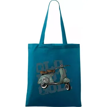 Scooter olive - Taška bavlněná - 42 x 38 cm ( Petrolejová )
